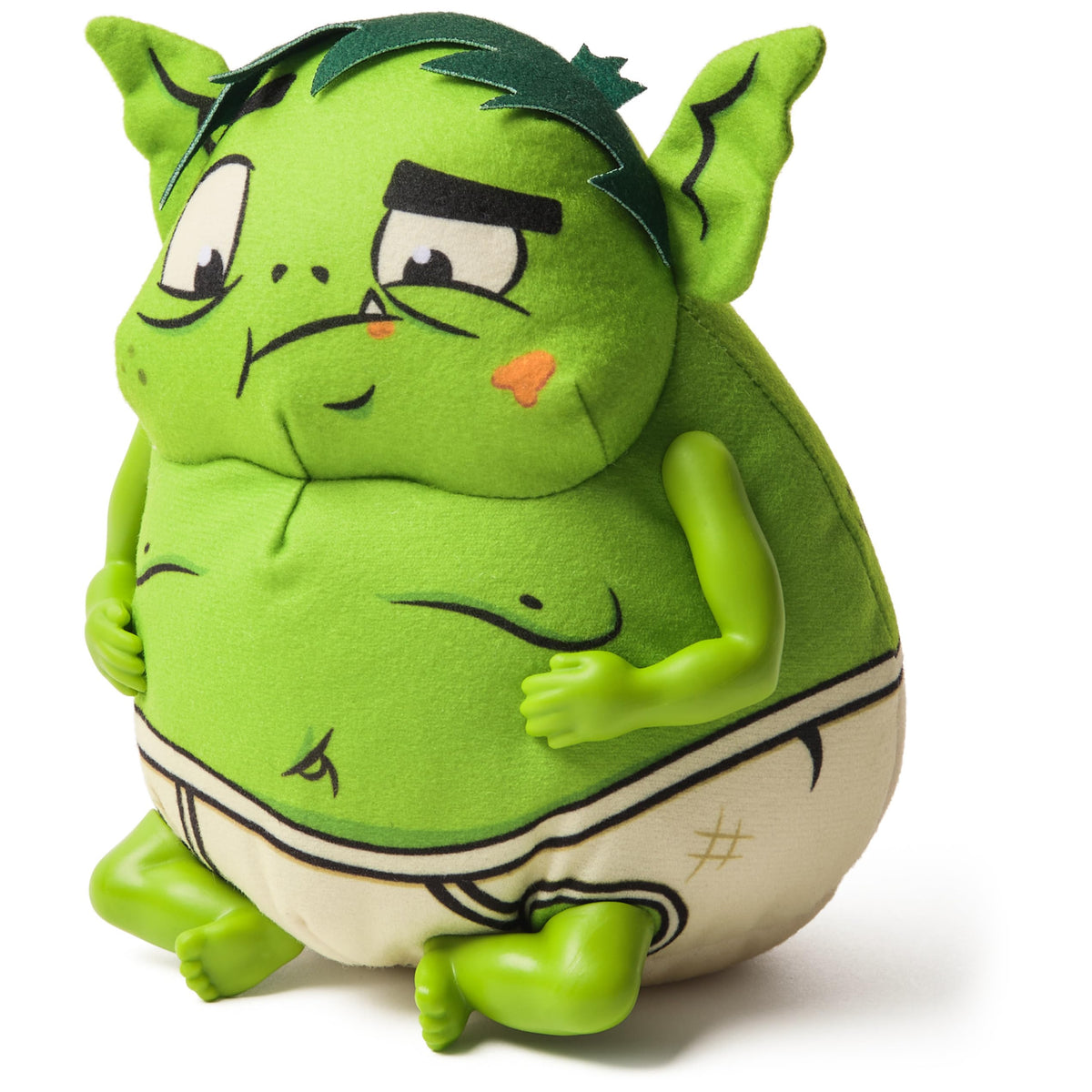 Spin Master Teen Titans Go! Belly Buster Beast Boy, Interactive Plush Toy