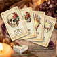 Oracle Cards: Skeleton & Flower Art Deck | 55 Cards for Connecting Inner Voice & Physical Intuition, Unique Mexican Folk Style Gift
