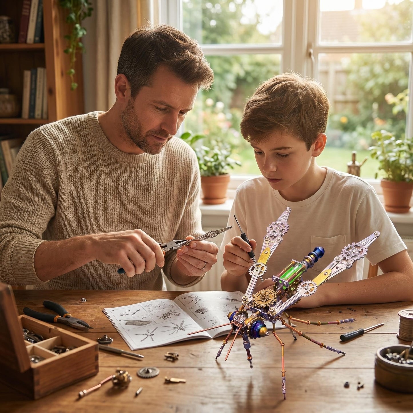 3D Metal Puzzles for Adults Teens-160+Pcs-Mechanical Mosquito Bee Insect Models-3 Hours to Build-Ideal for Birthday Gifts and Decorations (Mechanical