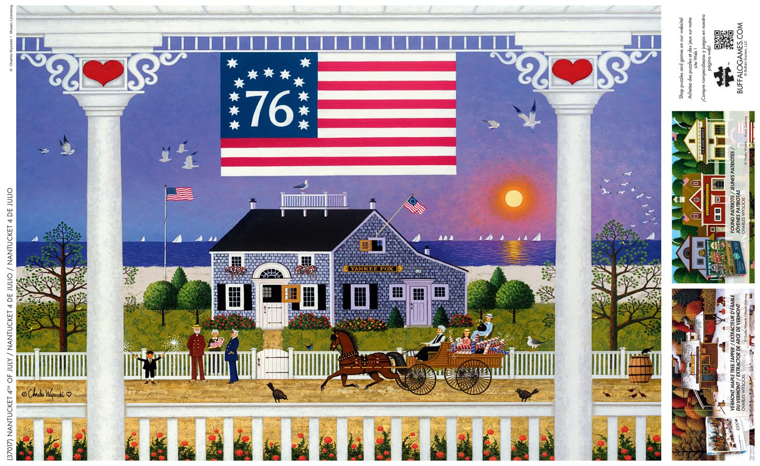 Buffalo Games - Charles Wysocki Nantucket 4th - 500 Piece Puzzle for Adults