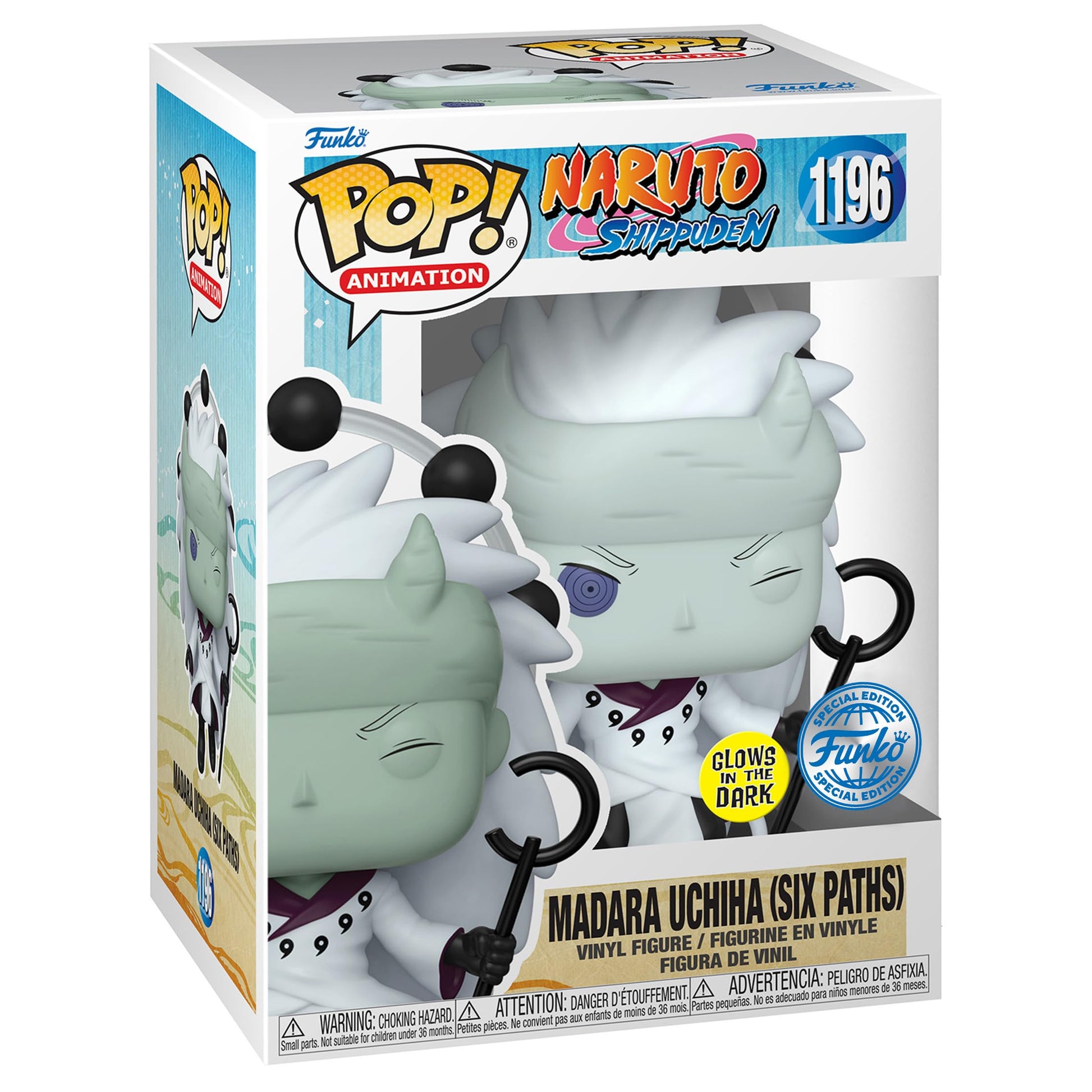 Funko Pop! Animation: Naruto Shippuden - Madara Uchiha, Six Paths Special Edition Multicolor Exclusive Figure #1195
