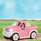Lori - Pick - Up Truck for Mini Dolls - Pink Car for 6-Inch Dolls - Real Radio & Trailer Hitch - Music & Lights - 3+ Years- Ride & Shine Pickup Truck
