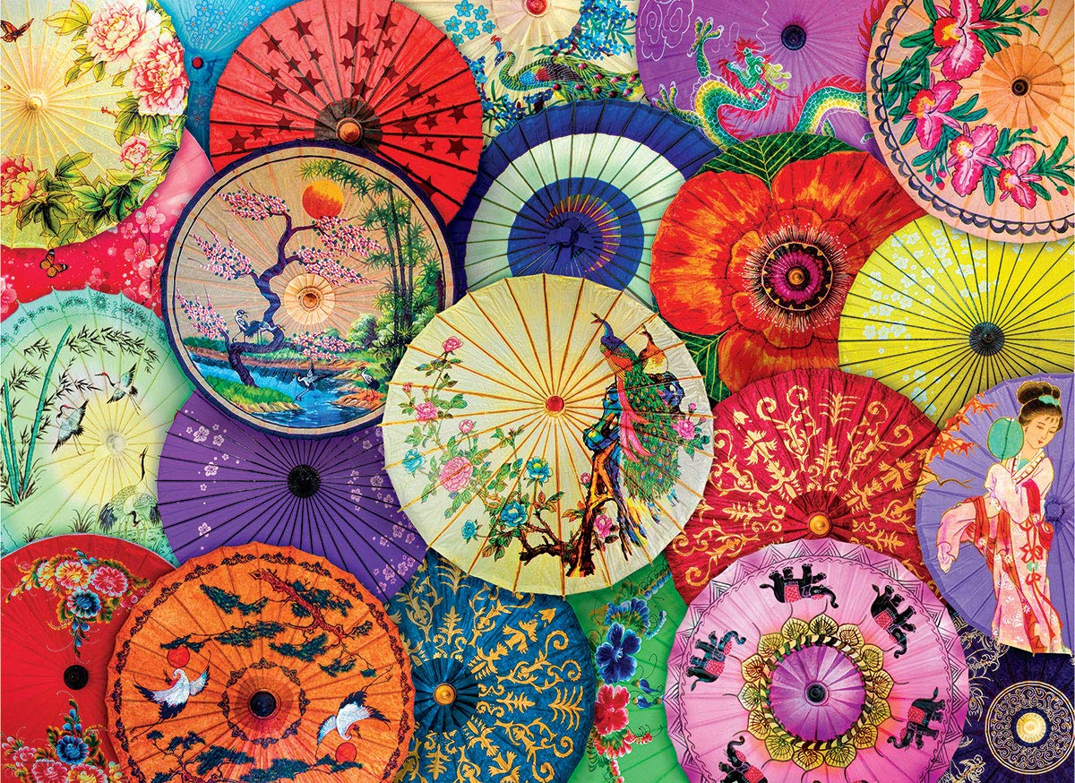 Asian Oil Paper Umbrellas 1000pc Puzzle