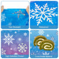 3 Pcs Winter Snowflake Tablecloth - Frozen Wonderland Plastic Table Cloth Disposable Rectangular Snowflakes Table Cover for Frozen Birthday Party