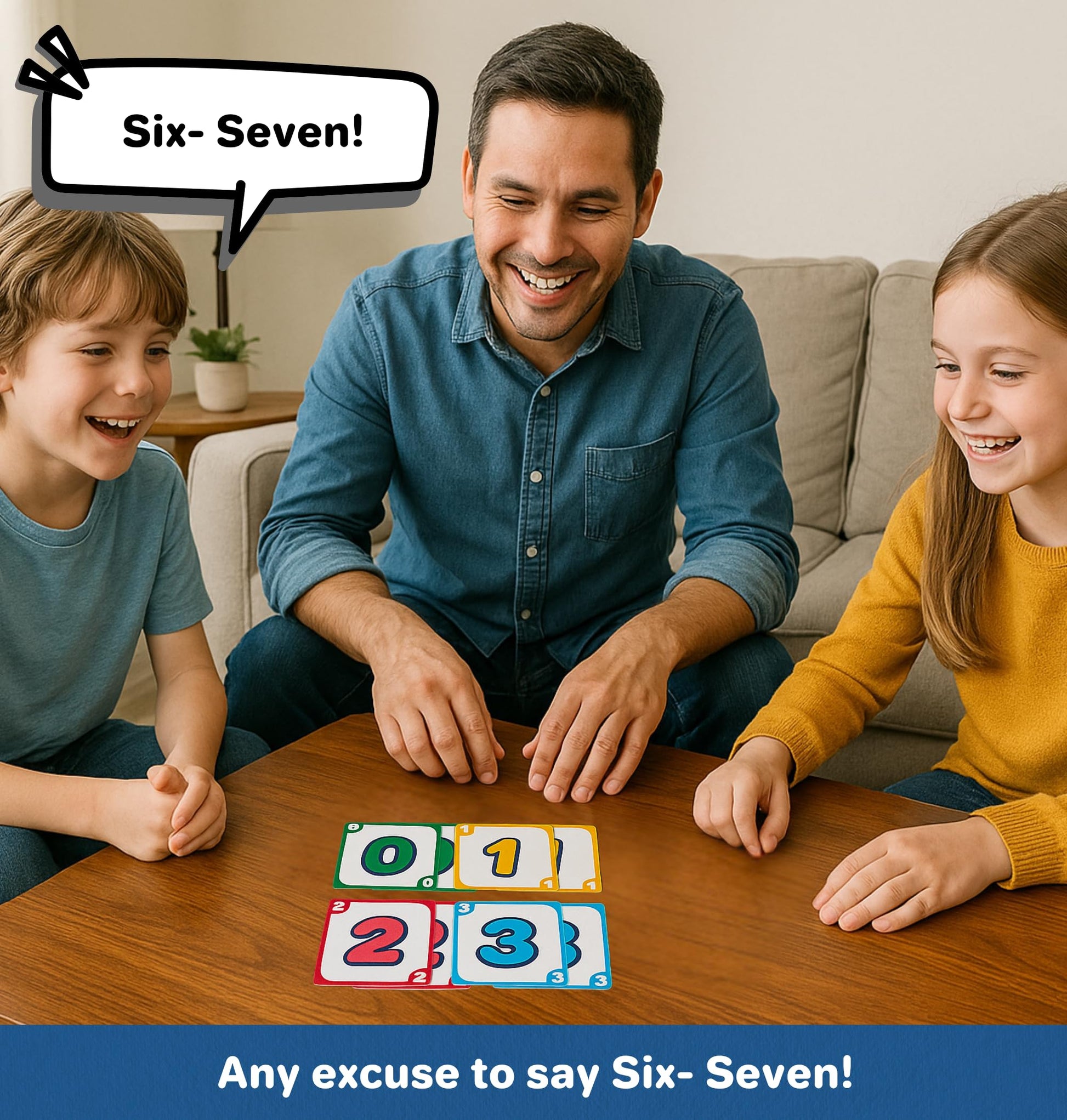 Melby Toys Six Seven I The Hilarious 6-7 Math Card Game for Kids & Families I Build Equations to Make 6 or 7 I Fun STEM Learning Game for Ages 8-12 I