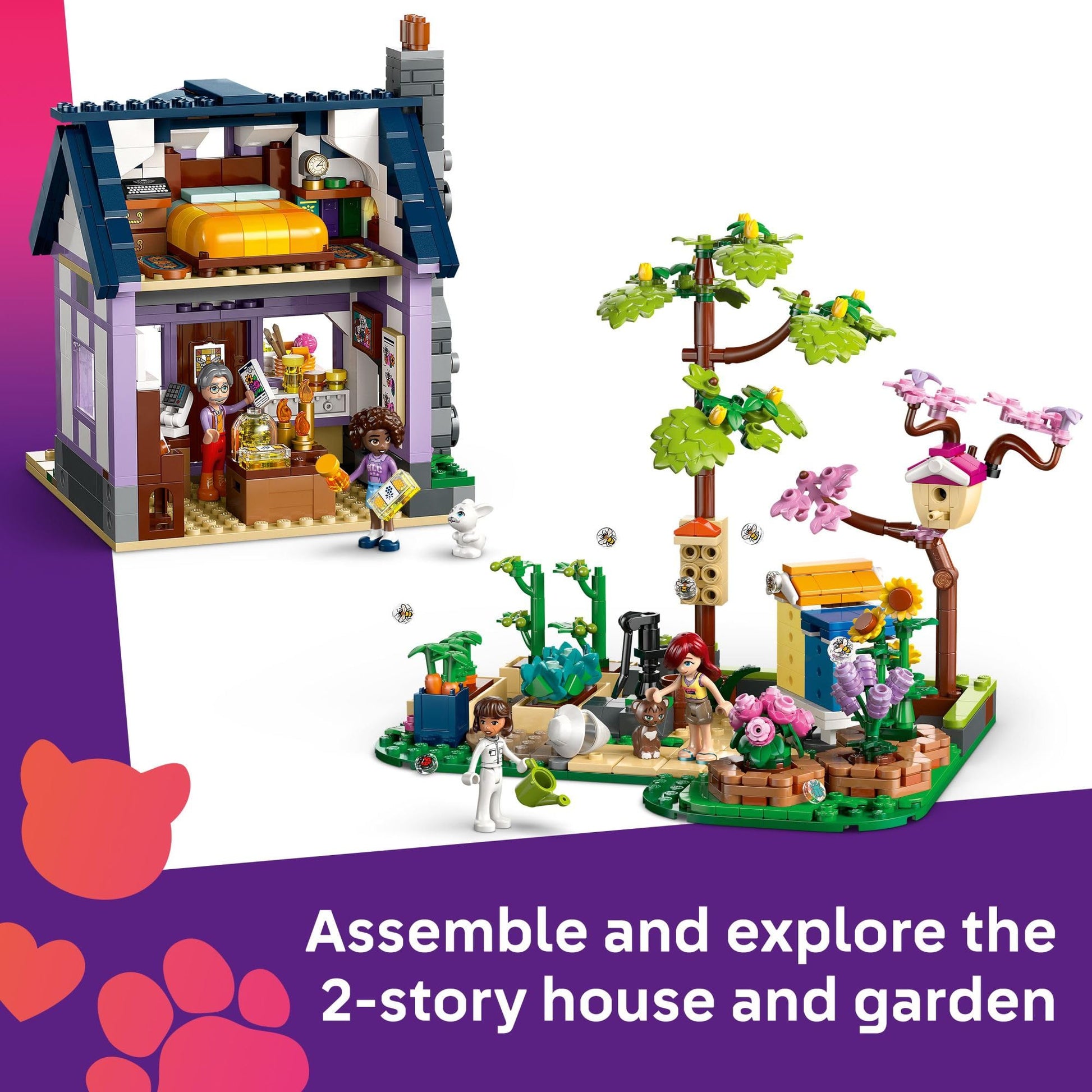 LEGO Friends Beekeepers' House and Flower Garden Toy Building Set - Pretend Play Set for Kids, Girls and Boys, Ages 12+ - Gift Idea for Birthday -