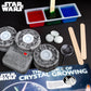 STAR WARS Glowing Crystals, Crystal Growing Kit with Light Up Display Stand, Grow 3 Colorful Crystals, Gift for 8 Year Old Boy, Merch, Toys for Boys