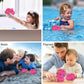 DolliBu Hippo Bath Buddy Squirter - Floating Pink Hippo Rubber Bath Toy, Fun Water Squirting Bathtime Play For Toddlers Cute & Soft Wild Life Animal