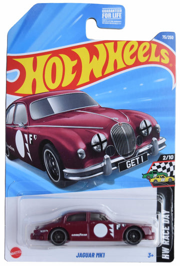 Hot Wheels Jaguar MK1, HW Race Day 2/10 [Maroon] 75/250