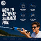 Stream Machine Water Gun Launcher TL-600 17 Inch Single Barrel Water Launcher, Water Soaker Gun Shoots 40+ ft, Pool Squirt Gun for Outdoor Summer Fun