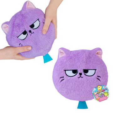 ORB Whoopzeezz Plush Animal Whoopie Cushion Prank Toy - Purple Cat - Adorable Plush Self Inflating Whoopie Cushions for Kids - Squeeze for Silly