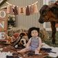 Gostman Cowboy First Birthday High Chair Banner