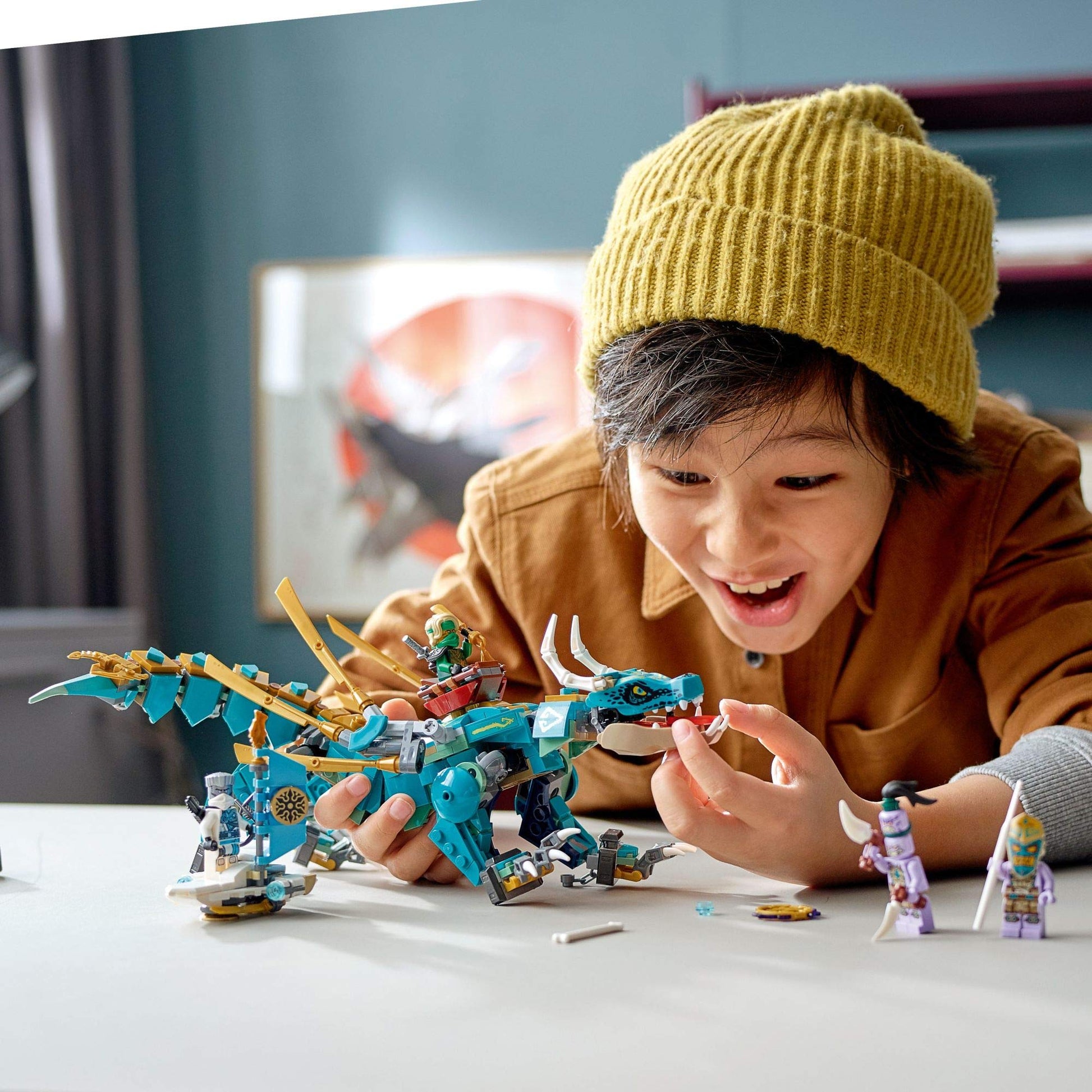 LEGO NINJAGO Jungle Dragon 71746 Building Kit; Ninja Playset Featuring Posable Dragon Toy and NINJAGO Lloyd and Zane; Cool Toy for Kids Who Love