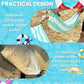 2 in 1 Beach Puddle/Beach Mat,6.5 x 6.5 ft Beach Pool with 8 Bags Waterproof Carrying Bag,Waterproof and Skin-Friendly Material Beach Puddle Green