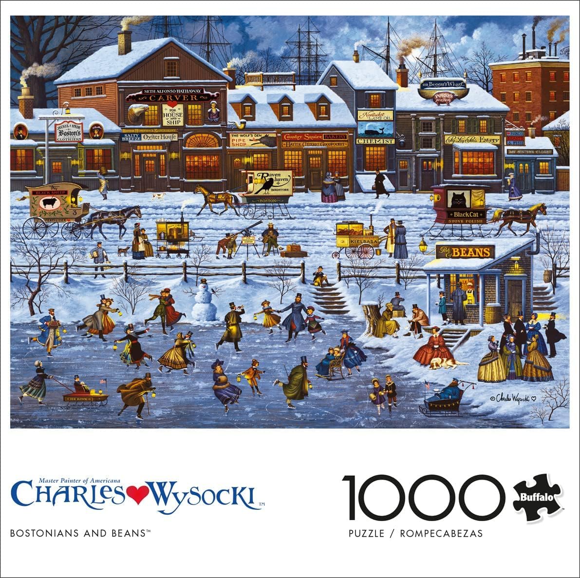 Buffalo Games - Charles Wysocki Bostonians and Beans - 1000 Piece Puzzle