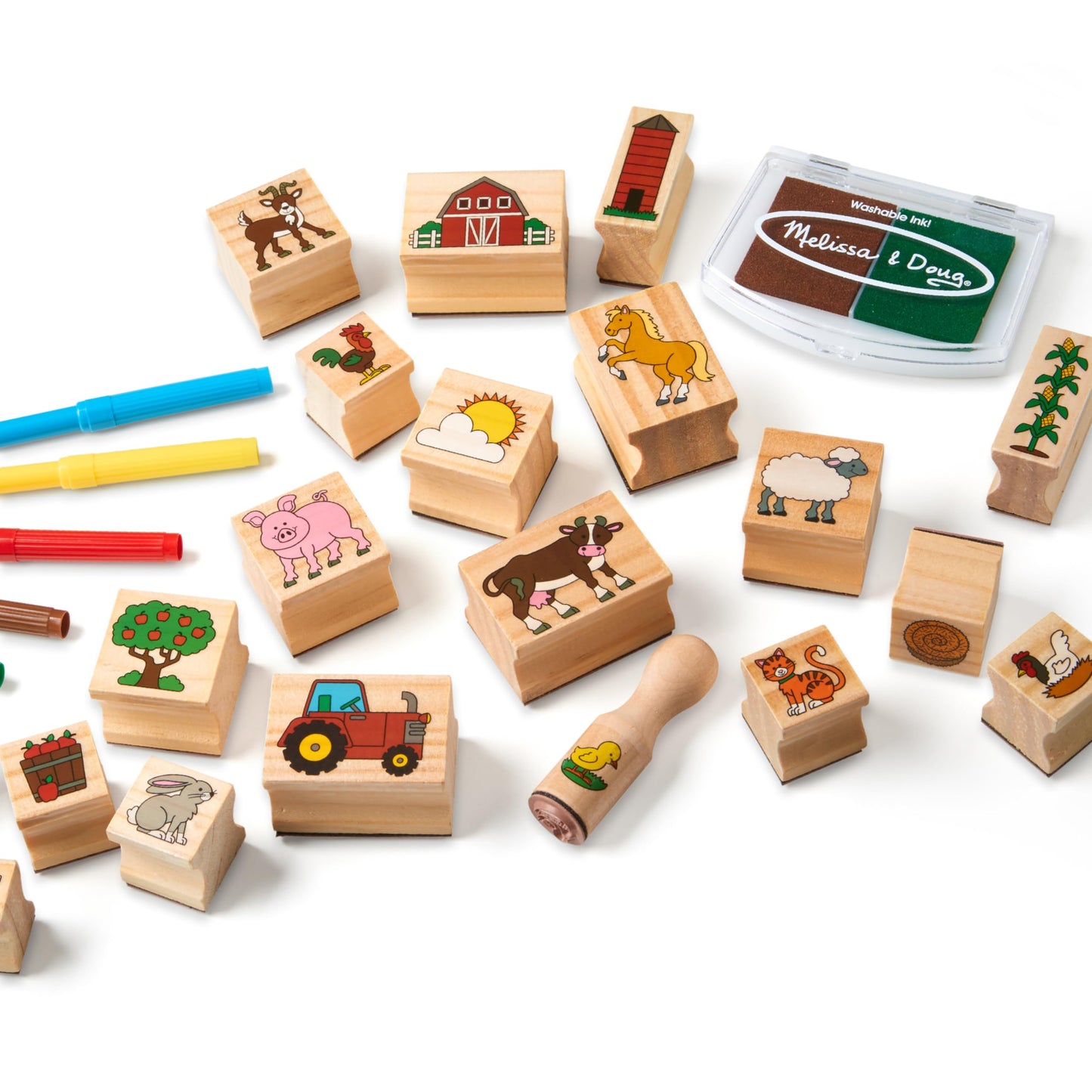 Melissa & Doug, Toy Stamp A Scene Farm