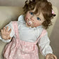 26 Inch Pippa Reborn Doll Princess Toddler Real Born Baby Doll Girl with Brown Curly Hair and Feeding Accessories Anatomically Correct Lifelike