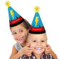 Big Dot of Happiness Bam Superhero - Cone Happy Birthday Party Hats for Kids and Adults - Set of 8 (Standard Size)