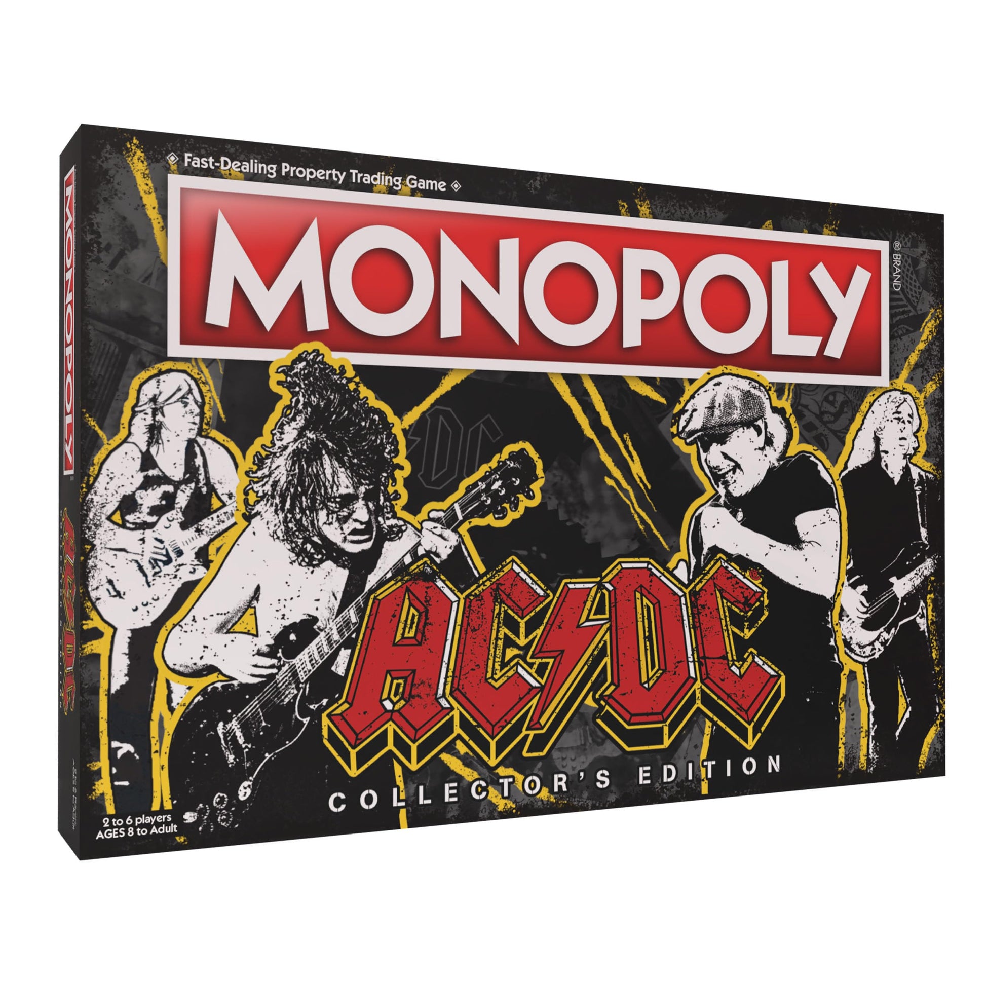 MONOPOLY AC/DC | Play as Angus’s Hat, Dynamite, Lightning Bolt & more | Includes Popular Albums and Locations AC/DC Lane, For Those About to Rock
