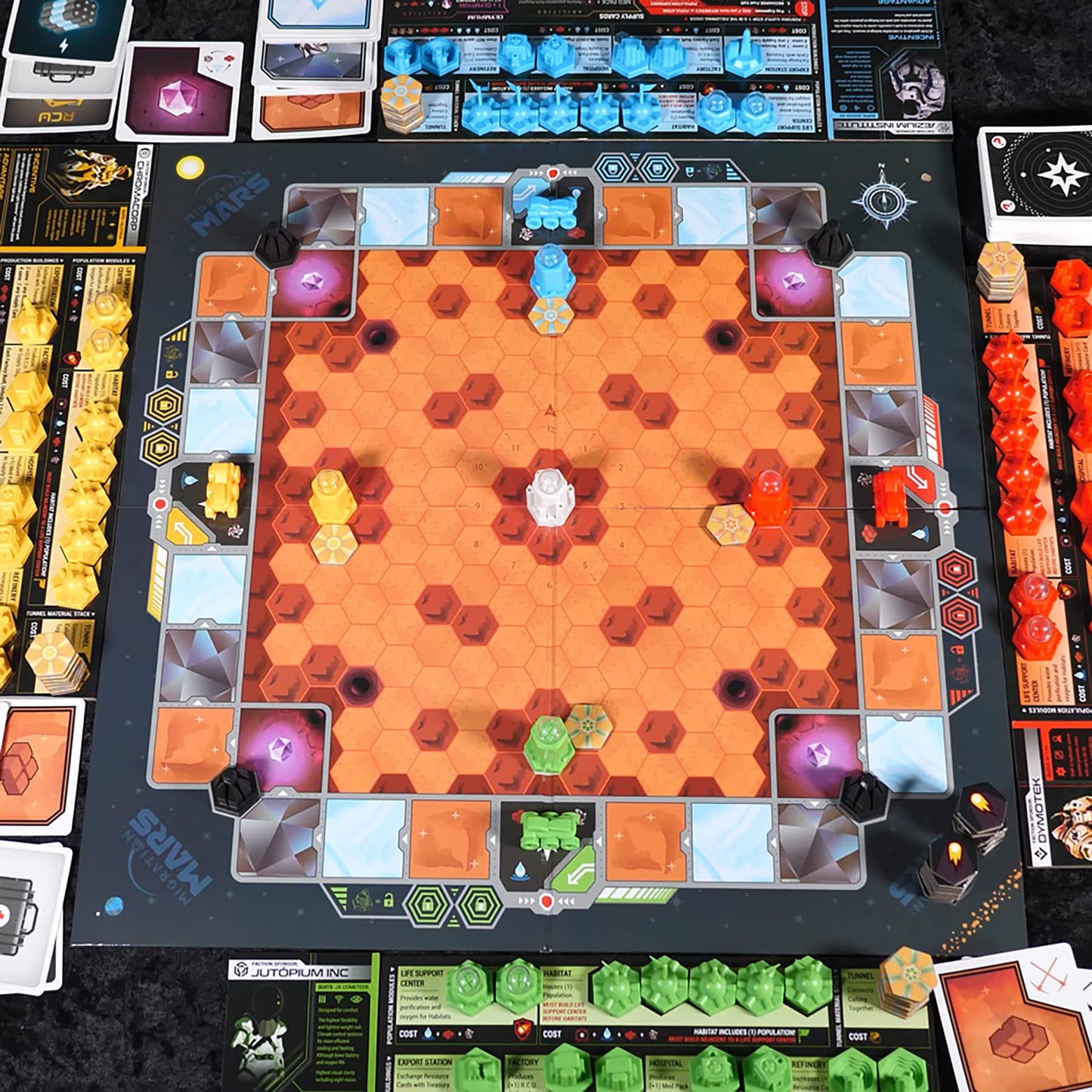 Enhance Games: Migration Mars - Strategy Board Game, 2-4 Players, Ages 12+, 90-120 Min Play Time Multi