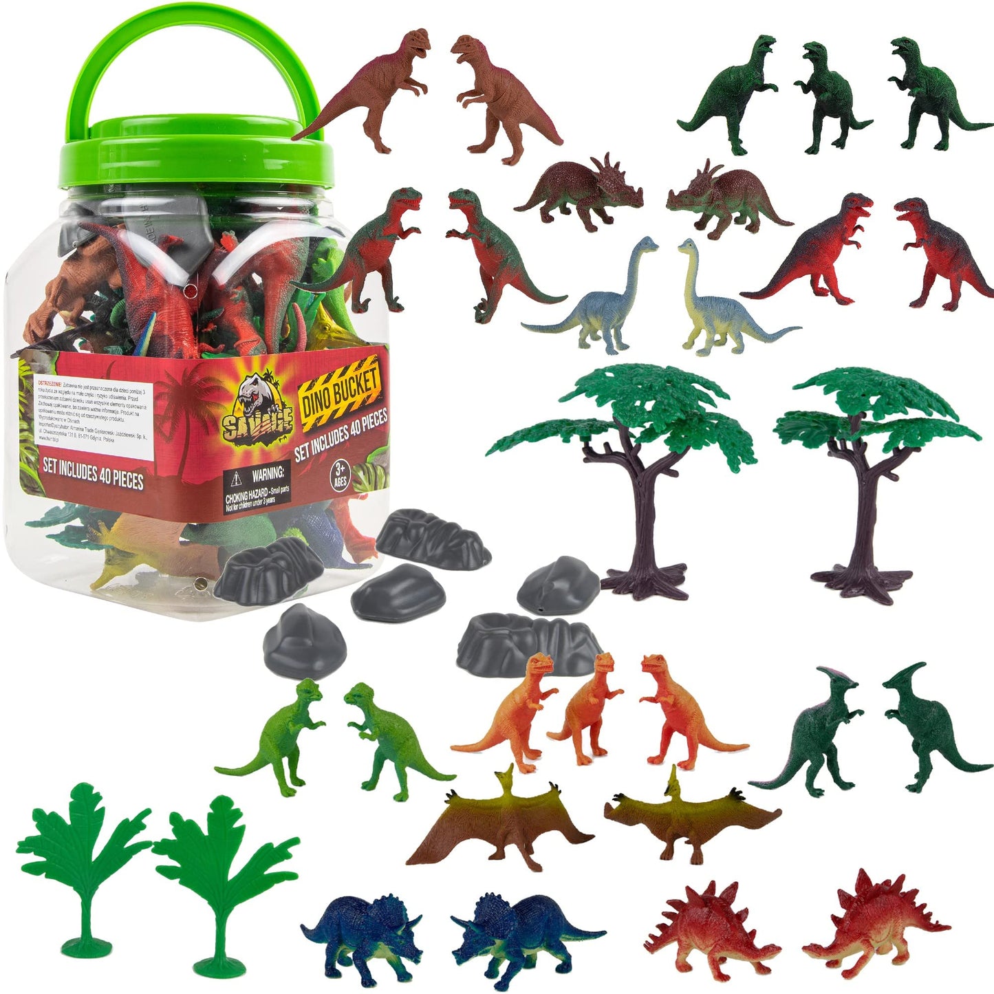 40-Piece Dinosaur Playset