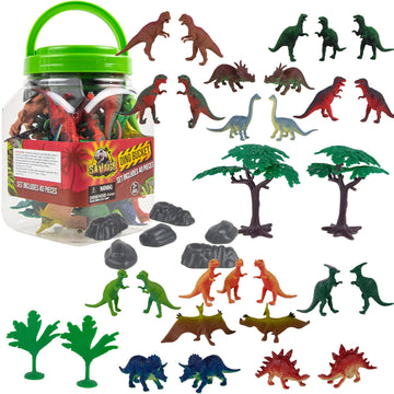 40-Piece Dinosaur Playset