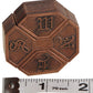 Hanayama News Cast Metal Brain Teaser Puzzle with Red Velveteen Pouch Bundled Items