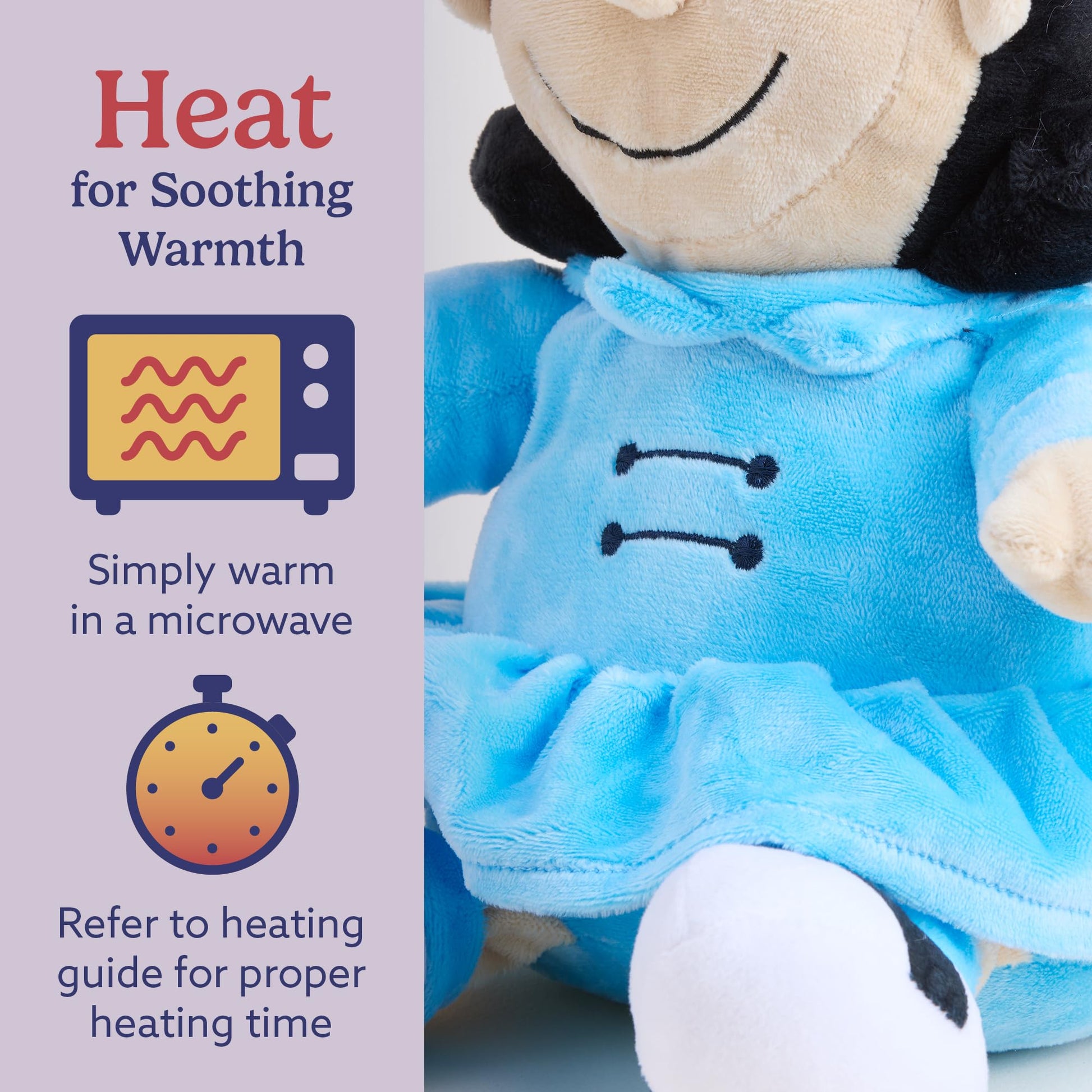 warmies x Charlie Brown - Microwavable & Weighted Stuffed Animals, Lucy - Soothing Heat Therapy & Lavender Aroma - Chillable Cooling Comfort