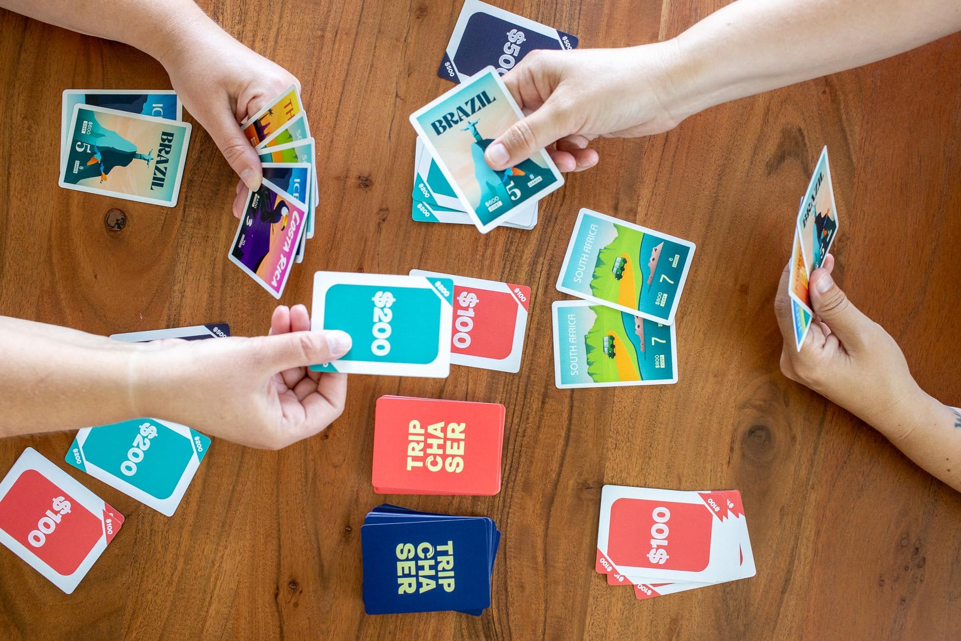 Trip Chaser Card Game - First Edition: A Game About Travel - Fun for Game Night - 2 to 6 Players - Ages 10 and Up