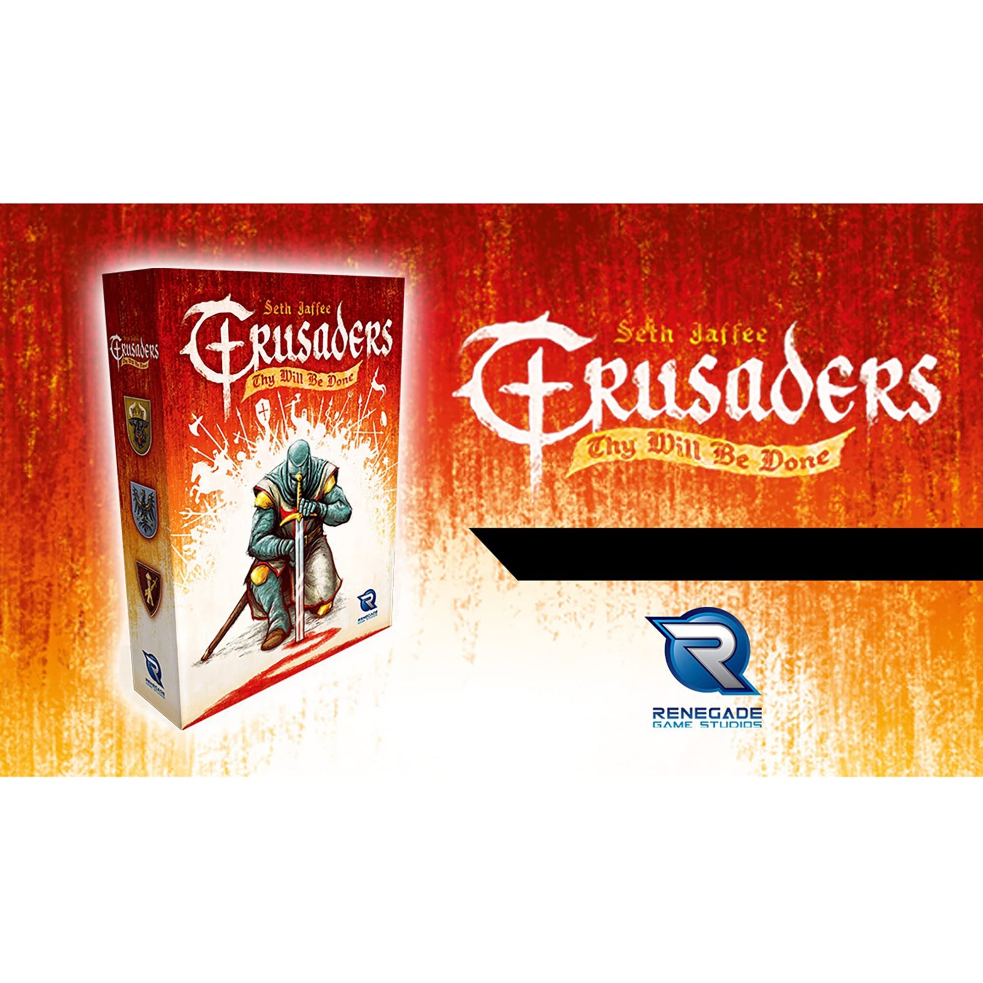 Crusaders: Thy Will Be Done - Medivel Strategy Boardgame, Ages 14+, 2-4 Players, 45-60 Min