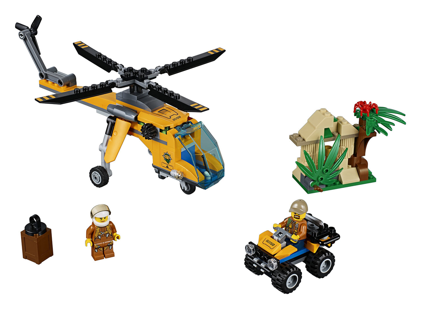 LEGO City Jungle Explorers Jungle Cargo Helicopter 60158 Building Kit (201 Piece)