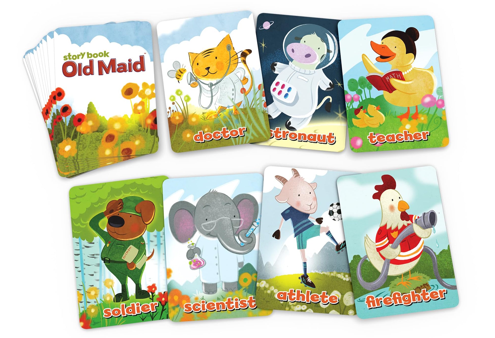 Arizona GameCo Story Book Old Maid, a Family Card Game for Kids Age 3 and Up - No Reading Required to Play - a Super Cute Classic for Families