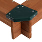 Gorilla Playsets 02-3019 Interlocking Sandbox with Cover and Umbrella, Wood, Square, 45.5" W x 45.5" D x 8" H, Brown