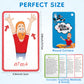 Steve and Maggie Sight Words Flash Cards for Toddlers, 115 PCS Toddler Flash Cards, Phonics Alphabet Numbers Shapes Colors, Preschool Kindergarten