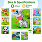 NASHRIO Wooden Puzzles for Toddlers Age 3-5, 8 Pack Animal and Dinosaur Jigsaw Puzzles, Preschool Educational Toys, Wooden Puzzle Set for Boys Girls