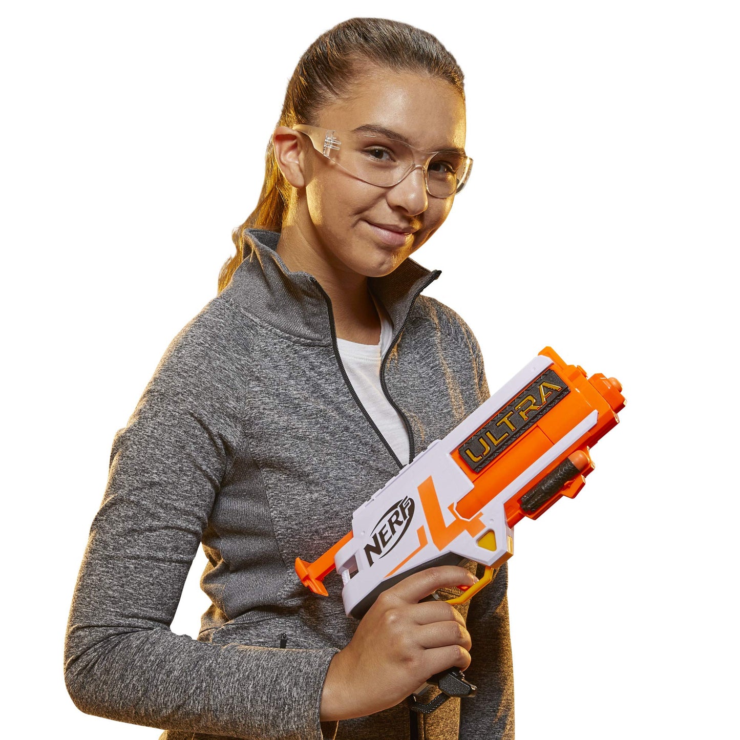 Nerf Ultra Four Dart Blaster - 4 Nerf Ultra Darts, Single-Shot Blasting, 2-Dart Storage - Compatible Only with Nerf Ultra Darts