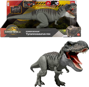 Mattel JCH02 Jurassic World Rebirth Power Devour Tyrannosaurus Rex Dinosaur Figure