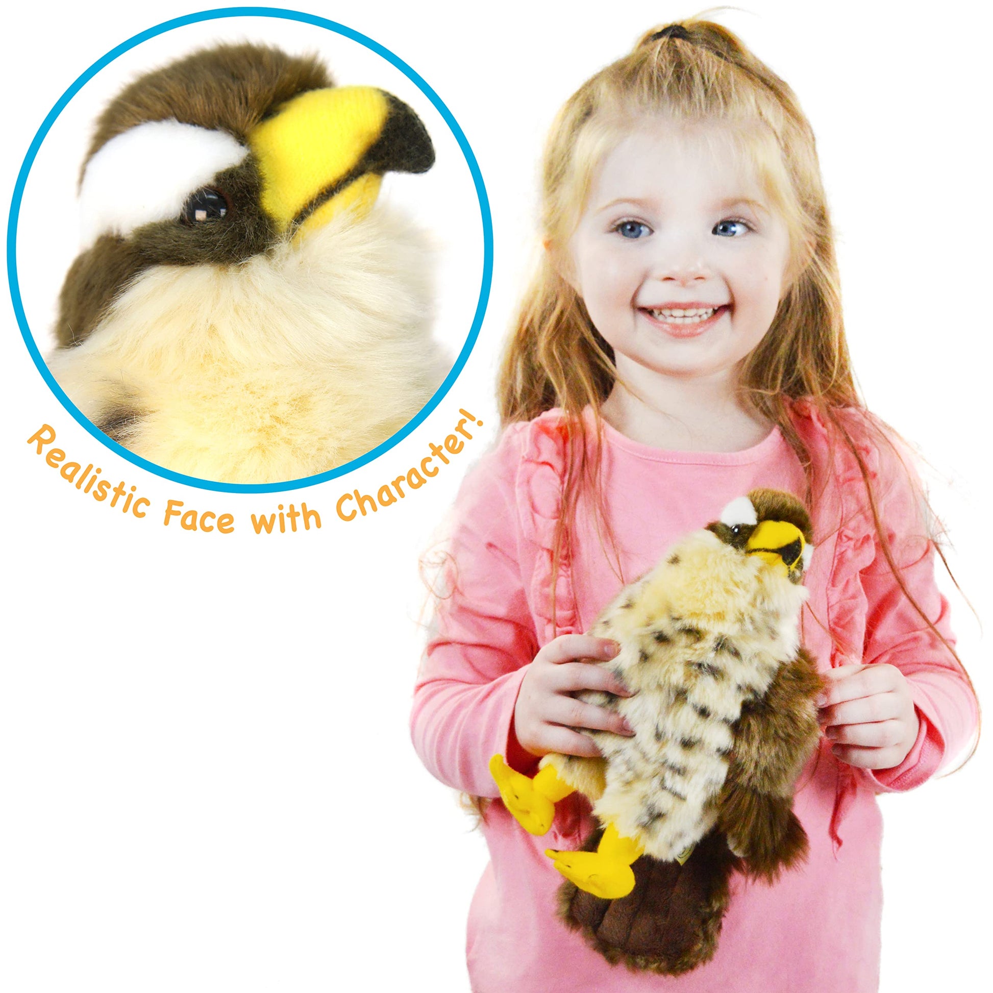 TigerHart Percival the Peregrine Falcon | 10 Inch Hawk Stuffed Animal Plush Bird Toys