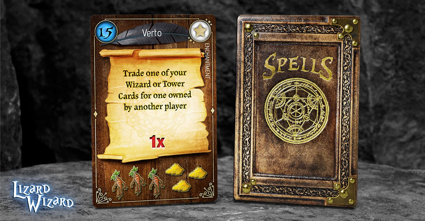 Forbidden Games, Lizard Wizard - Fantasy Strategy Game of Spellcasting, Potions, and Mystical Creatures, Ages 10+, 2-6 Players, Family Game Night