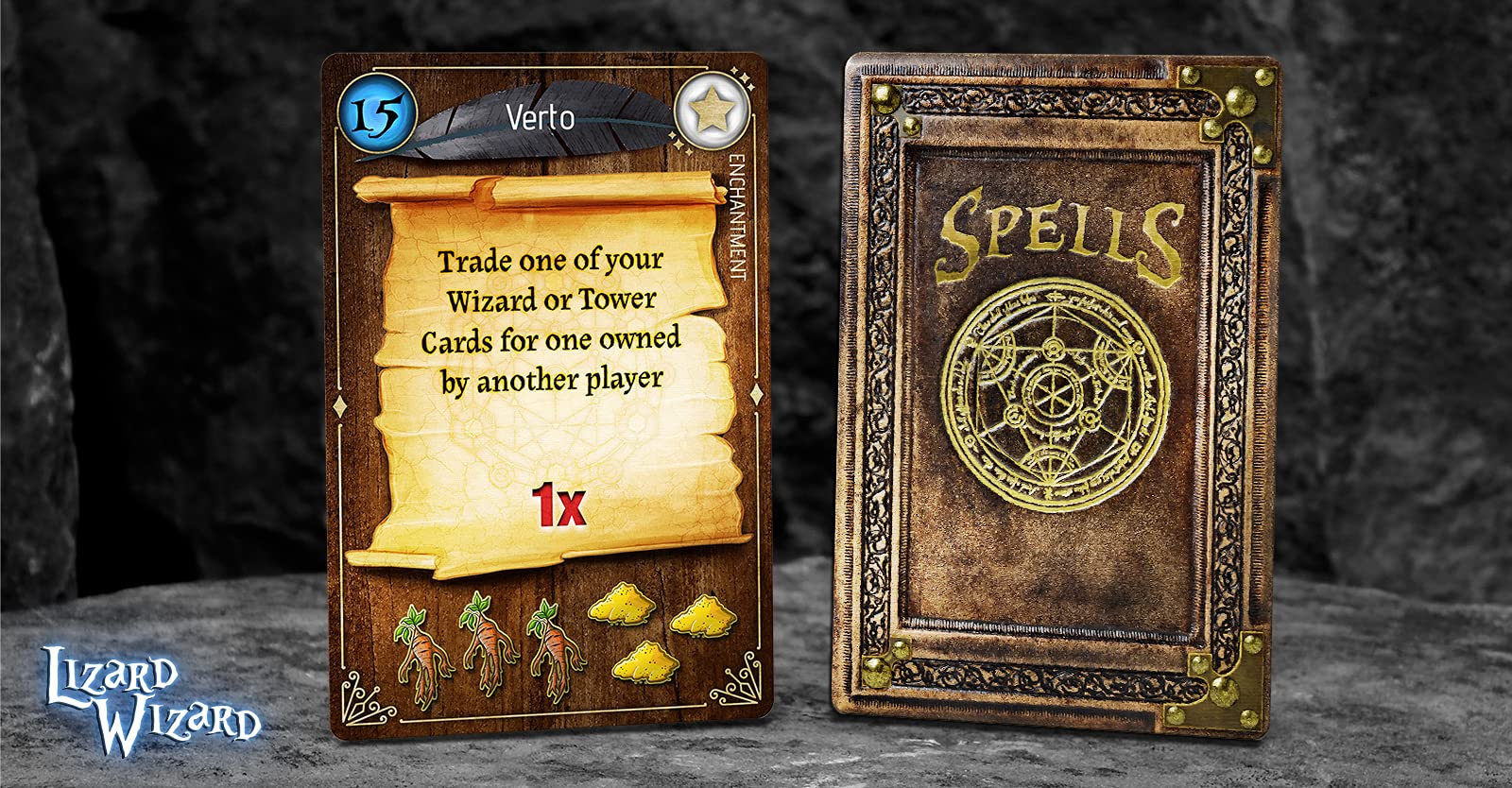 Forbidden Games, Lizard Wizard - Fantasy Strategy Game of Spellcasting, Potions, and Mystical Creatures, Ages 10+, 2-6 Players, Family Game Night