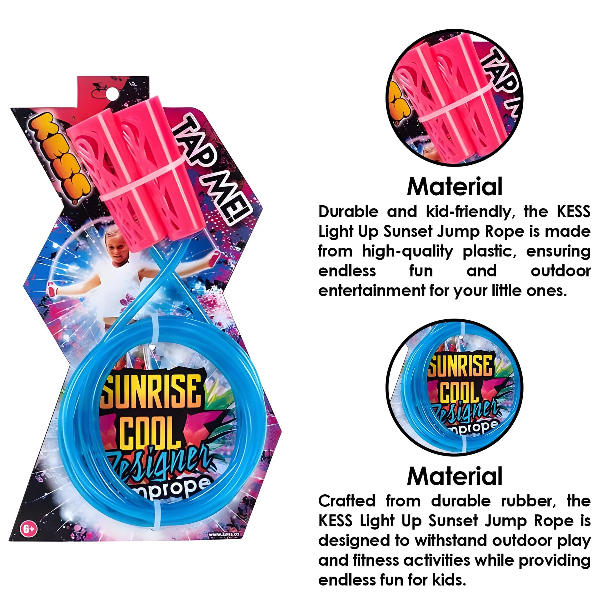 KESS Sunset Light Up Jump Rope