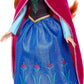 Mattel Disney Frozen Anna Fashion Doll in Sparkling Removable Dress, Cape & Boots and Braided Hair, Posable & Collectible, Inspired by Movie