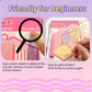 3D Sticker Scene Book, 10 Sets DIY Scene Stickers, Sticker Therapy for Adults, Isometric 3D Space DIY Sticker Book, Cute Art Stickers for Girls