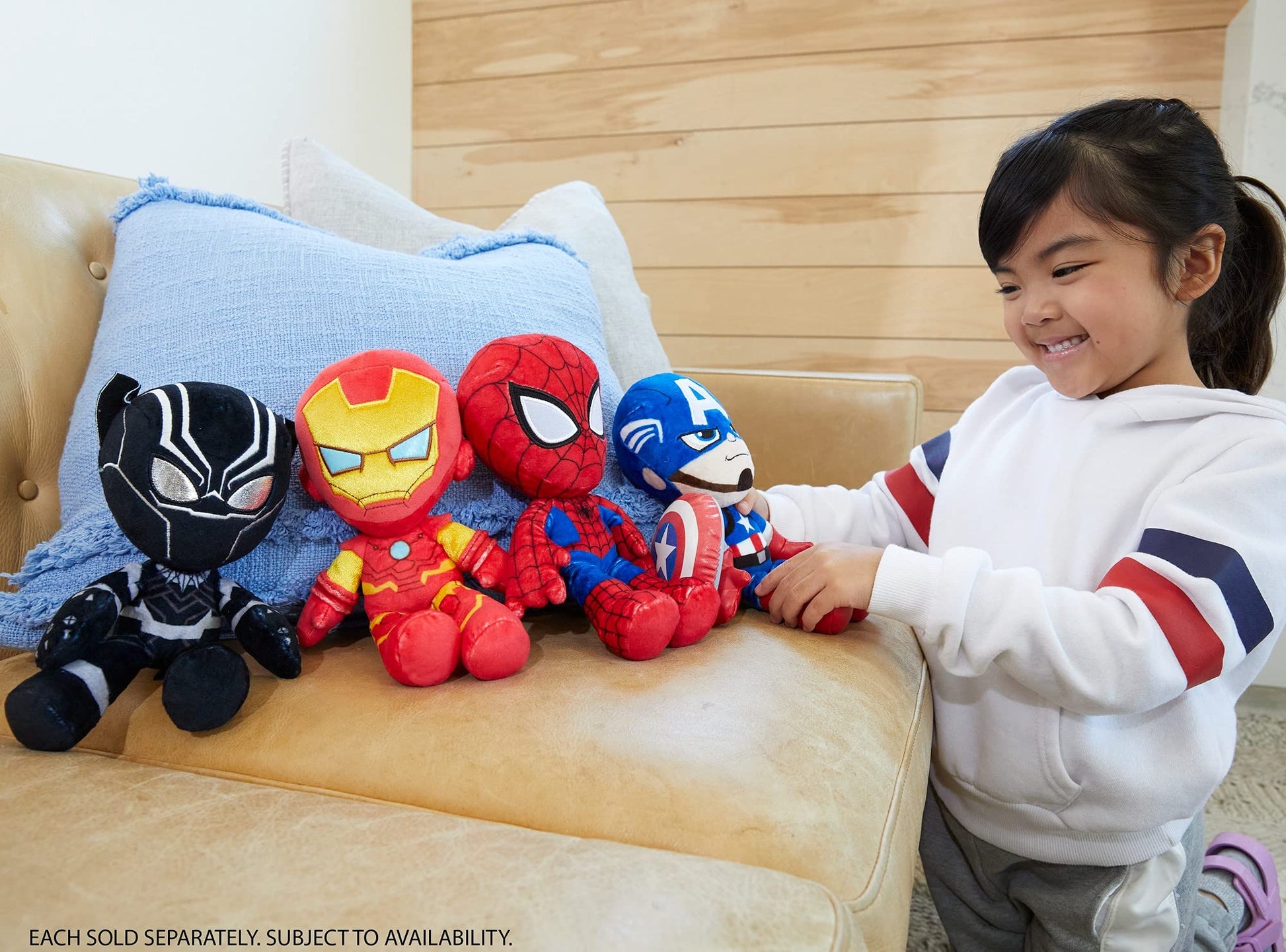 Marvel Plush Character Figure, 8-inch Ironman Super Hero Soft Doll in Fun-to-Touch Fabrics, Collectible Gift for Kids & Fans Ages 3 Years Old & Up
