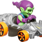 Hot Wheels RacerVerse Toy Cars 2-Pack, Set of 2 Die-Cast Vehicles with Character Driver, Optimized for Track Performance : Spider Man & Green Goblin
