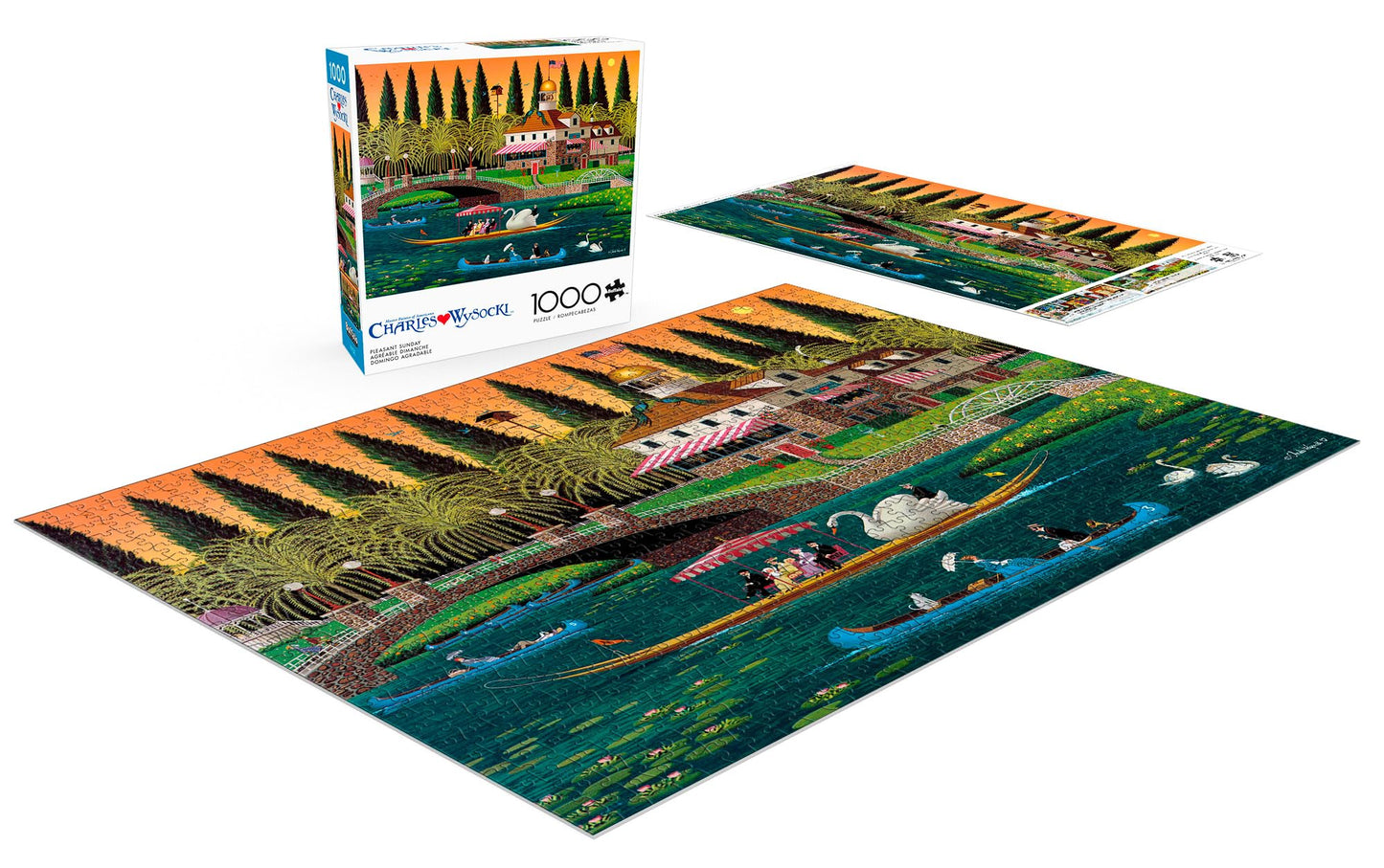 Buffalo Games - Charles Wysocki Pleasant - 1000 Piece Puzzle for Adults