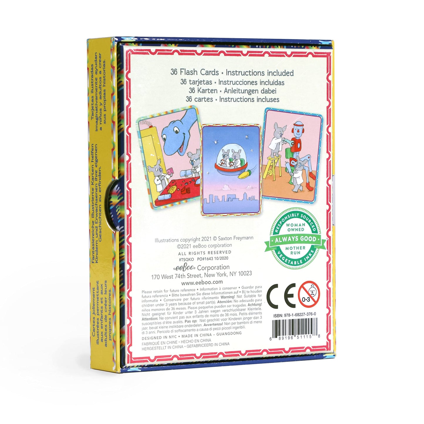 eeBoo: Quantum Koala Create a Story Cards Game, Provides Great Interaction, Creative and Imaginative Play, New Stories Every Time it is Played