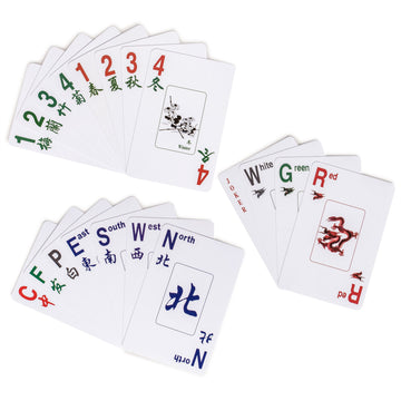 Yellow Mountain Imports American Mah Jongg (Mahjong) Playing Cards, Indigo - 178 Card Set