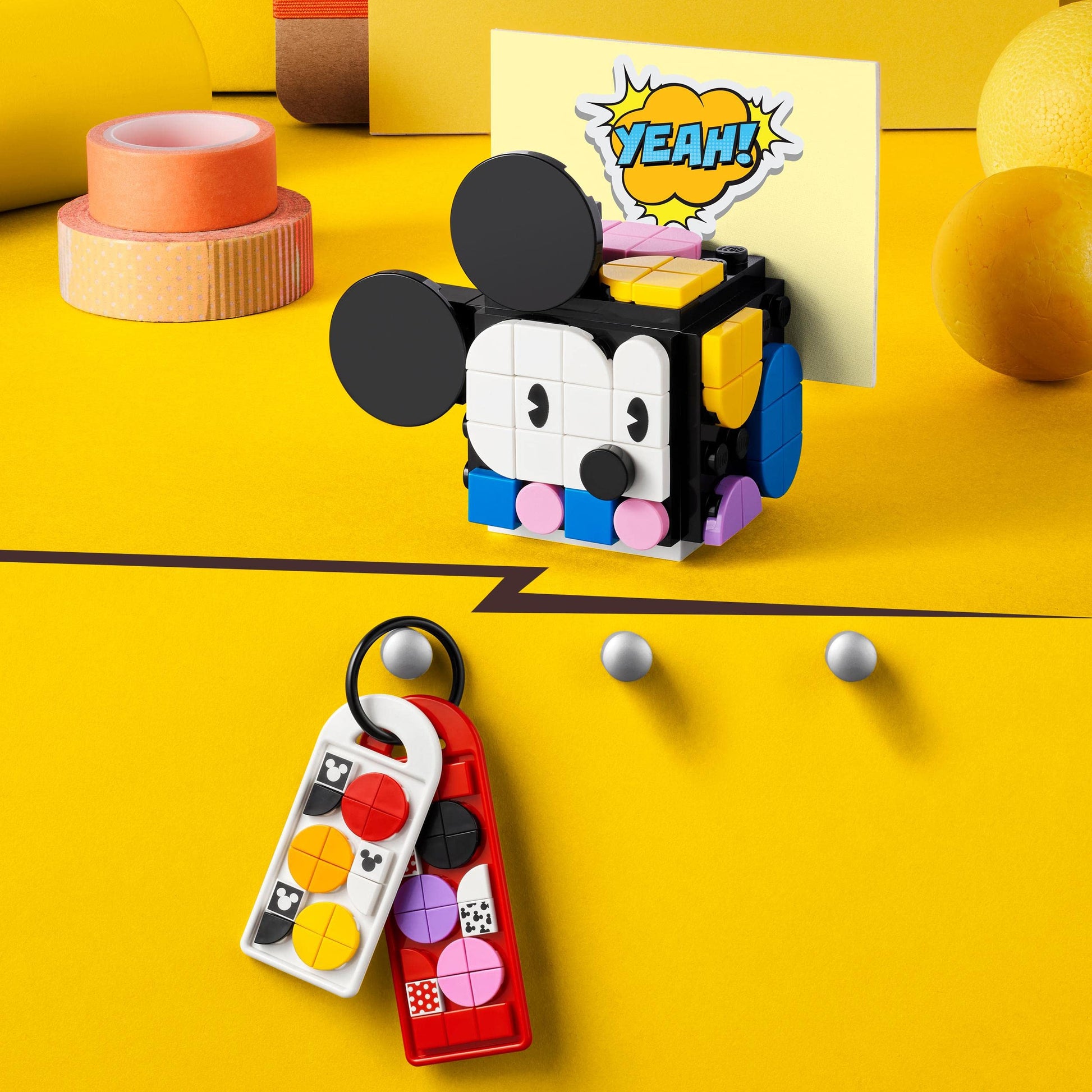 Lego® DOTS Disney Mickey Mouse & Minnie Mouse Back-to-School Project Box 41964 DIY Kit; for Creative Kids Aged 6+
