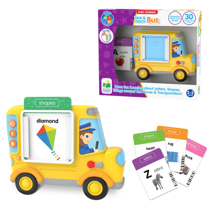 The Learning Journey: Talk & Teach Bus - Have Fun Learning About Letters, Shapes, Things Around the House & Transportation - Award Winning Toys